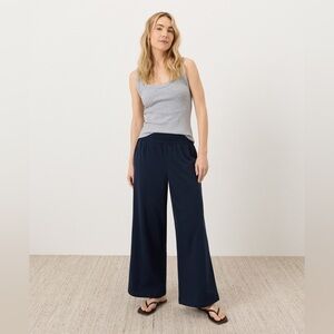 Pact 100% organic cotton wide leg lounge pants